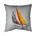 Fondo 26 x 26 in. Two Colors Sailing Boat-Double Sided Print Indoor Pillow FO2774101